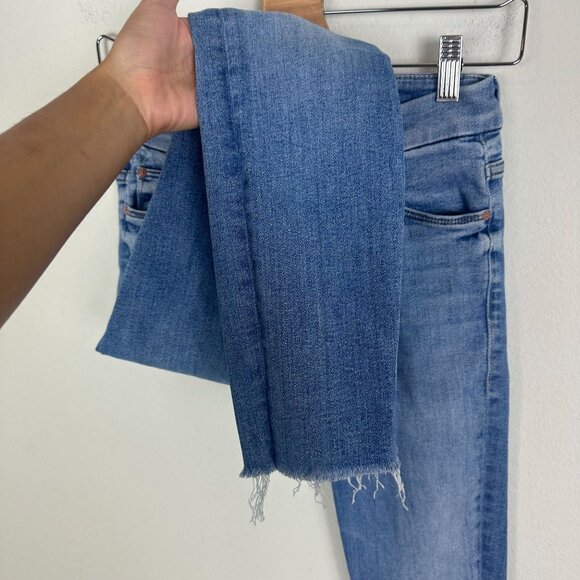 Mother High Waisted Looker Ankle Fray Hey Sun 25 Boho Casual Stretch Minimalist - Picture 7 of 13